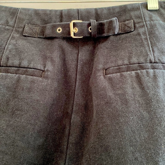 Club Monaco Nordstrom black wide leg cotton jeans Cinch belt back NEW S 10
C - Picture 4 of 15